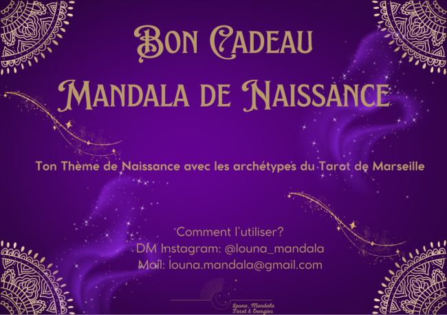 Bon Cadeau - Mandala de Naissance