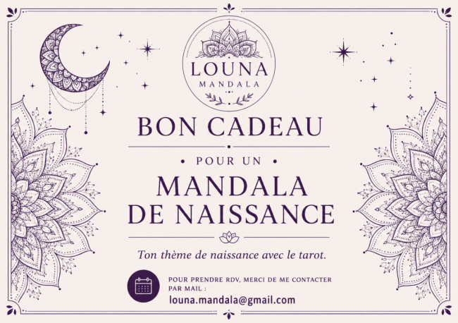 Bon Cadeau - Mandala de Naissance