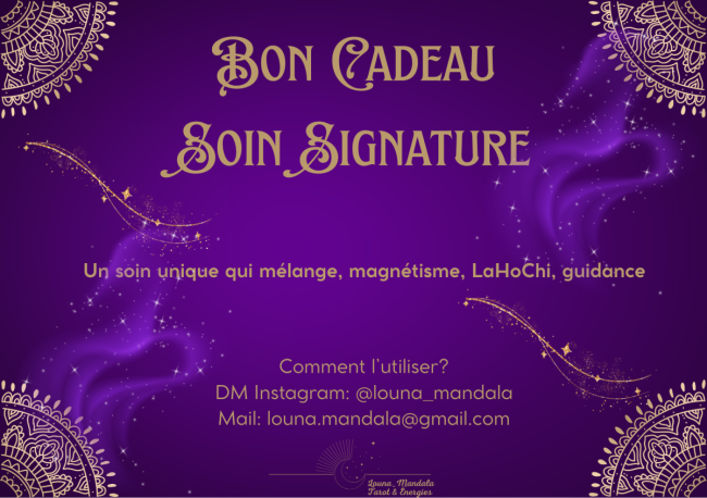 Bon Cadeau - Soin Signature